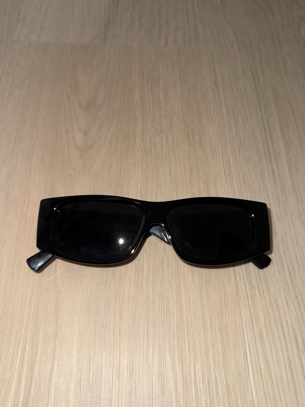 Black Rectangle glasses - Picture 2 of 2